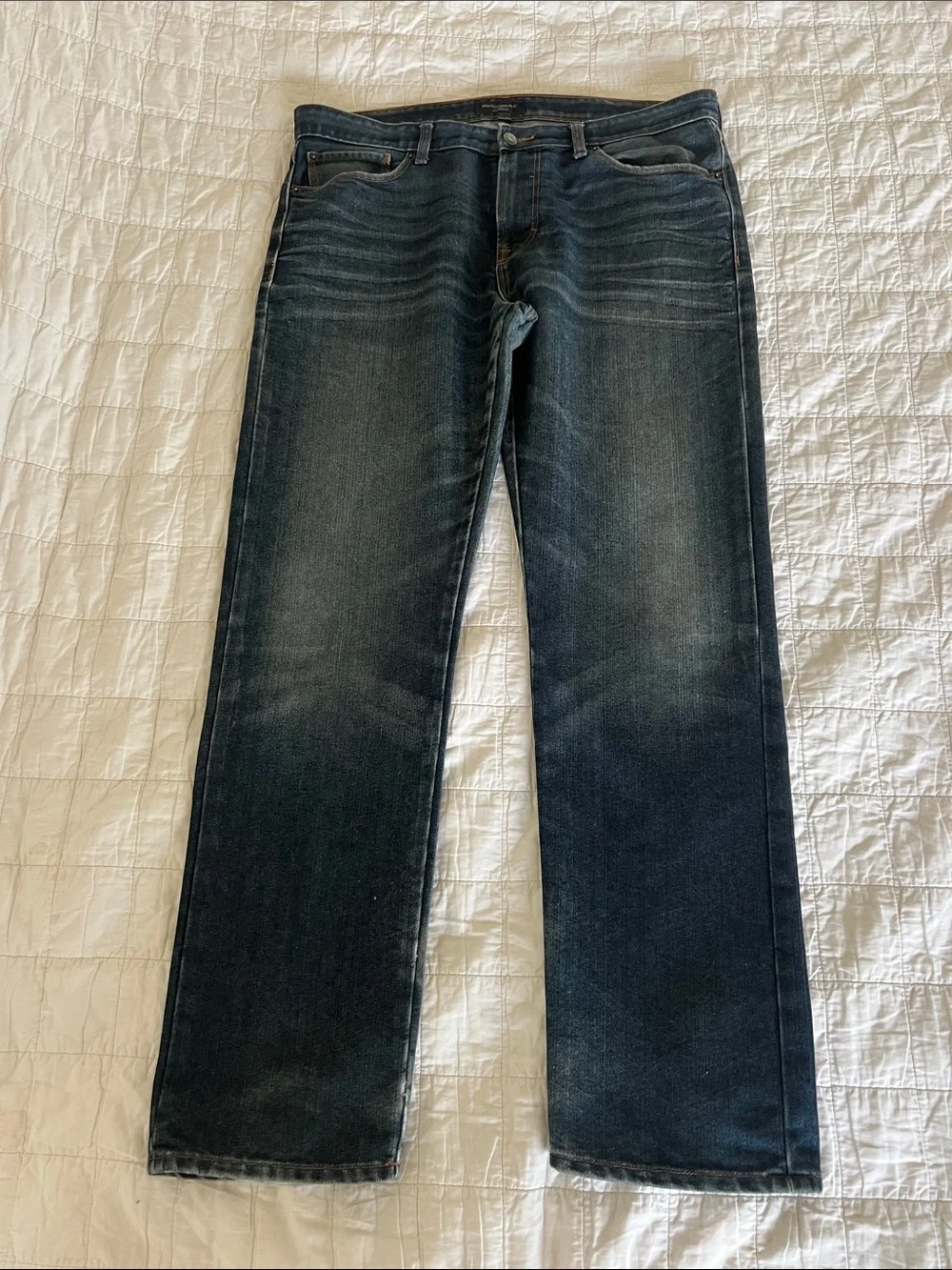 Banana republic men’s denim jeans, slim straight, 35/32